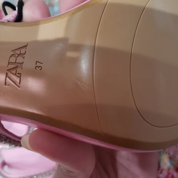 Zara Barbie Pink Sparkly Heels - Picture 10 of 13